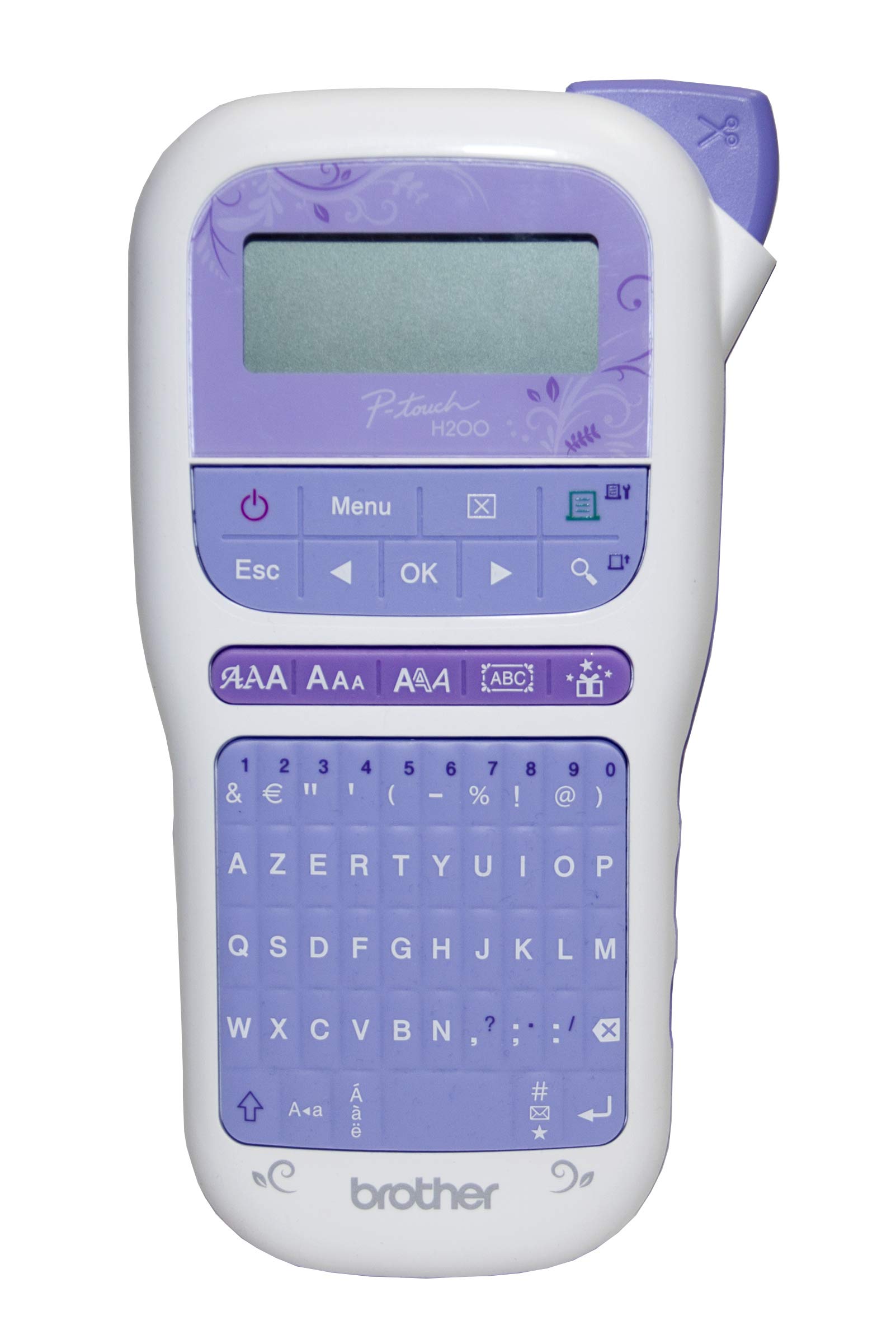 Brother PT-H200 Portable Labelling Machine for Creative Work and Home Organisation - Comes with 1 TZe Tape 12 mm Gold/White (4 m)