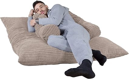 Lounge Pug Zitzak Vloerkussen Xl C450 L Cloudsac Vezel Latex Vlokvulling Corduroy Mink Amazon Nl