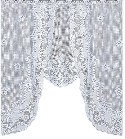 Muamaly Vorhang Blickdicht Gardinen Wohnzimmer Thermo Vorhange Kinderzimmer Dekoschals Gardine Verdunkelung Kuche Spitze Weiss 120x105cm Amazon De Kuche Haushalt