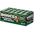 Honees Filled Menthol Cough Drops, Honey, Menthol & Eucalyptus Cough Drops- Natural Sore Throat Relief - Nothing Artificial -Throat Lozenges, Non-GMO, Gluten Free (24 Pack –216 Drops)