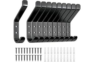 susswiff 10-Pack Coat Hook for Hanging, 10KG (Max), Stainless Wall Hooks for Towel, Hat, Backpack, Key, Clothes, Wall Mounted