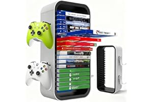 wigmoa OYO-1【15.8INCH】Game Storage Tower Compatible with PS5/ Xbox Series S & X/Switch, Universal Video Games Discs Organizer