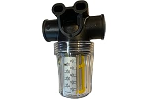 Sellerocity Pressure Washer & General Use Water Filter with Stainless Steel Mesh Element, Filters Debris On Low Pressure Side Of Pump or Water Source, 1/2 Inch NPT Size Female Threaded