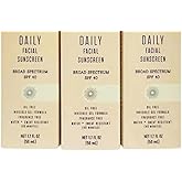 Generic Trader Jo Daily Facial Sunscreen Broad Spectrum SPF40, oil free invisible, gel formula, fragrance free, water + Sweat Resistance (3 Pack)