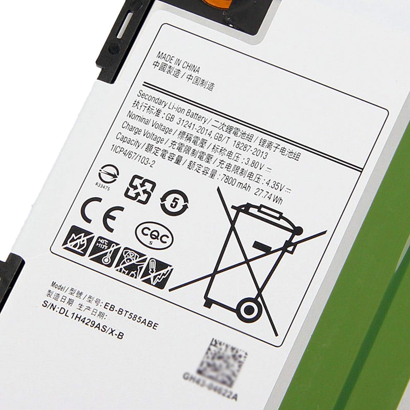 ASKC 7300mAh EB-BT585ABE Laptop Tablet Battery for Samsung Galaxy Tab A 10.1 2016 SM-T580 SM-T585 SM-P580 P585 P585M SM-T585C SM-T587 SM-T587P Series EB-BT585ABA 3.8V 27.74Wh with Tools - Image 3