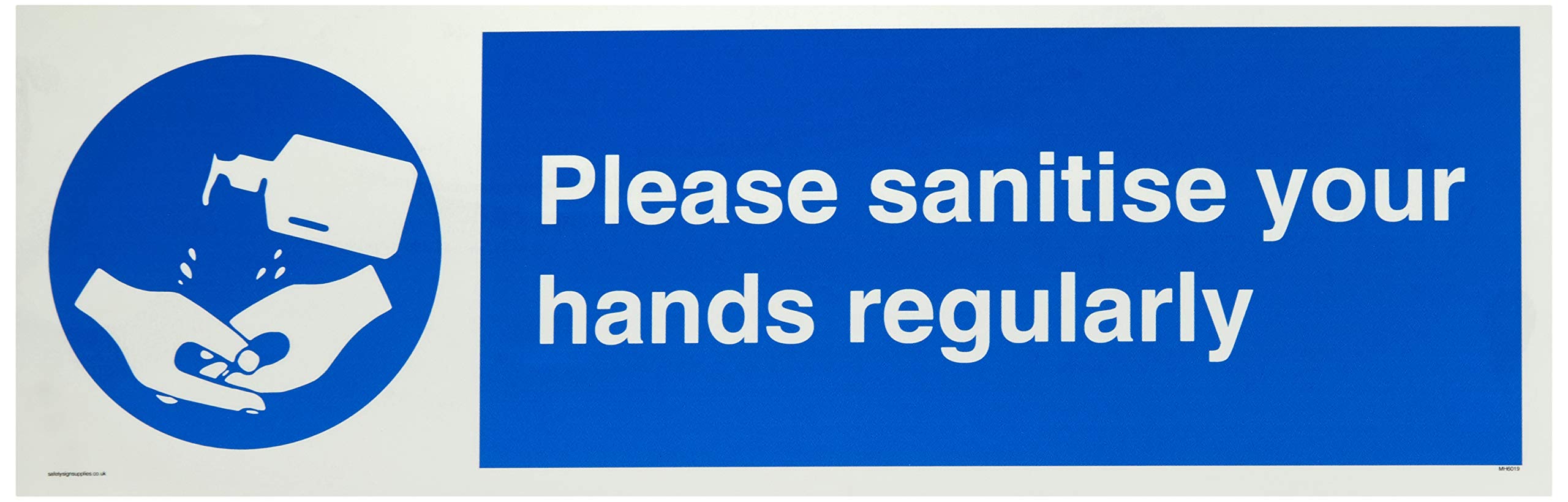 Please sanitise your hands regularly