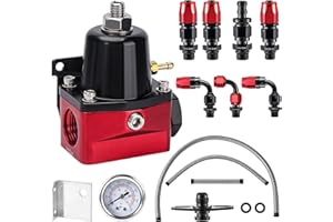 EVIL ENERGY Fuel Pressure Regulator 6AN EFI Bypass Return Adjustable (30-70PSI)