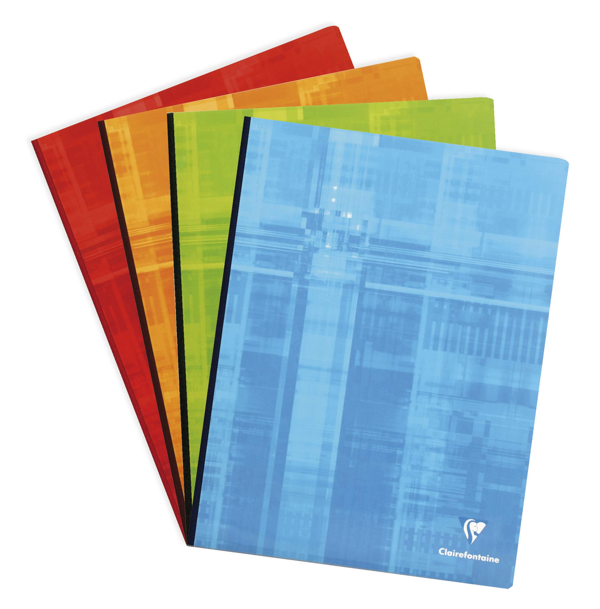 Clairefontaine 9361C - One Canvas Back Notebook - Dimensions: 24x32 cm - 288 Seyes Ruled Pages - 90 g White Paper - Random Colour Laminated Card Cover