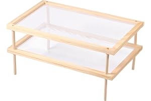 Herb Drying Rack Stand, Wooden Pasta Herb Drying Rack, Stackable Food Dryer Rack, Multifunctional Breathable Spaghetti Noodle