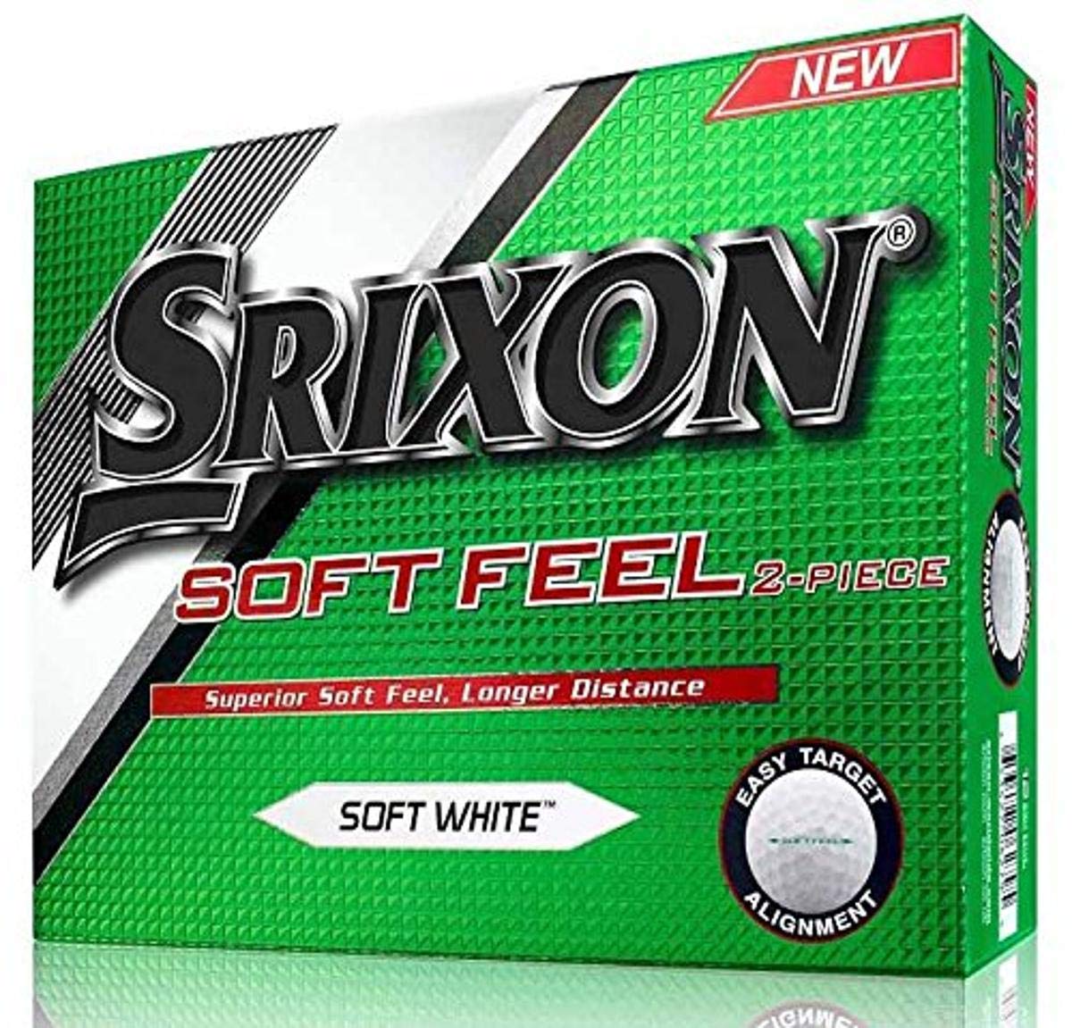 Srixon Soft Feel Golf Balls, White, One Dozen (2016 Version)