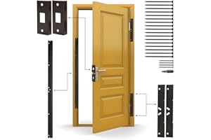 ARMOR CONCEPTS Door Armor MAX - Door Reinforcement Kit for Anti Kick Front Door Security, 5-Piece Door Reinforcement Plate for Door Jamb & Door Frame, Made in USA Home Security - Aged Bronze