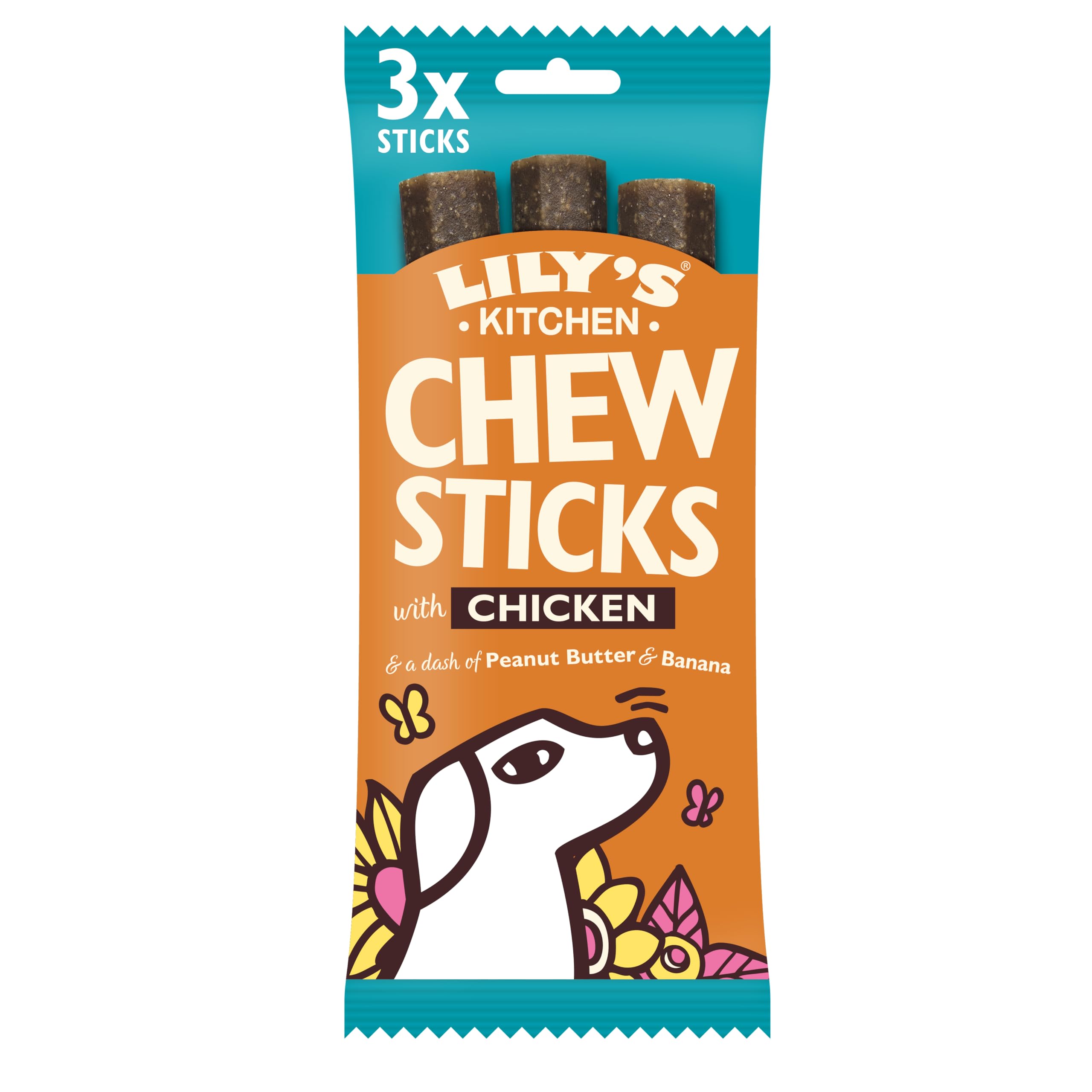 Lily's Kitchen Made with Natural Ingredients Chew Sticks with Chicken Dog Treat 10 x 120g — image 1