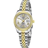 NIBOSI Watches for Women Analog Quartz Waterproof Ladies Wrist Watches with Date Dainty Fashion Luxury Stainless Steel Watch for Small Wrists Female Elegant Dress Women's Watch