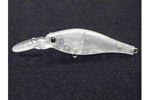wLure 10 Blank Unpainted Minnow Crankbait Topwater Lipless Jerkbait Fishing Lures V3