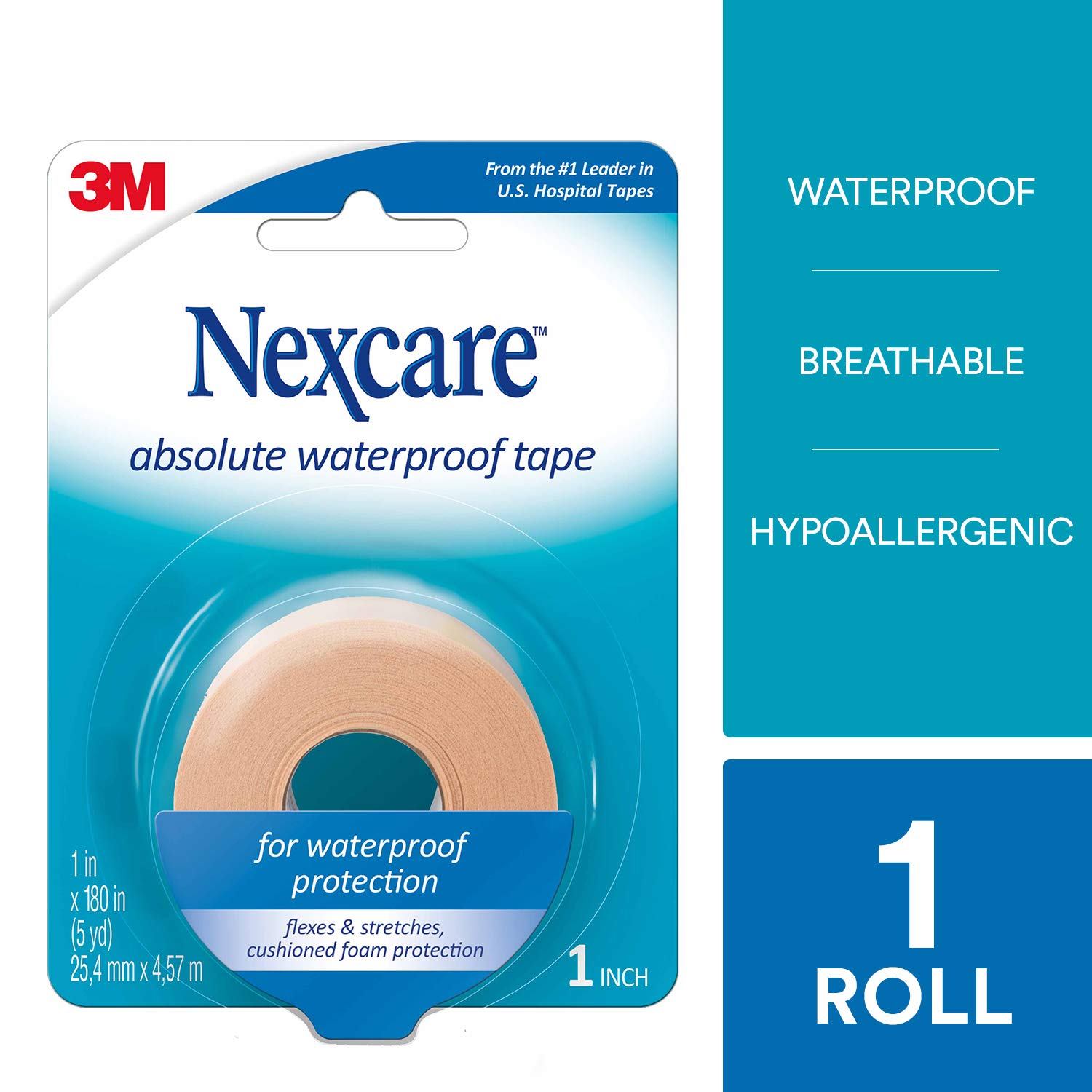 Nexcare Tape 3M Absolute Waterproof Foam 1 Ea Buy Online in United