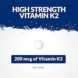 Nu U Nutrition Vitamin K2 MK7 200mcg 365 Tablets Vegan UK Made 1 Day view 2