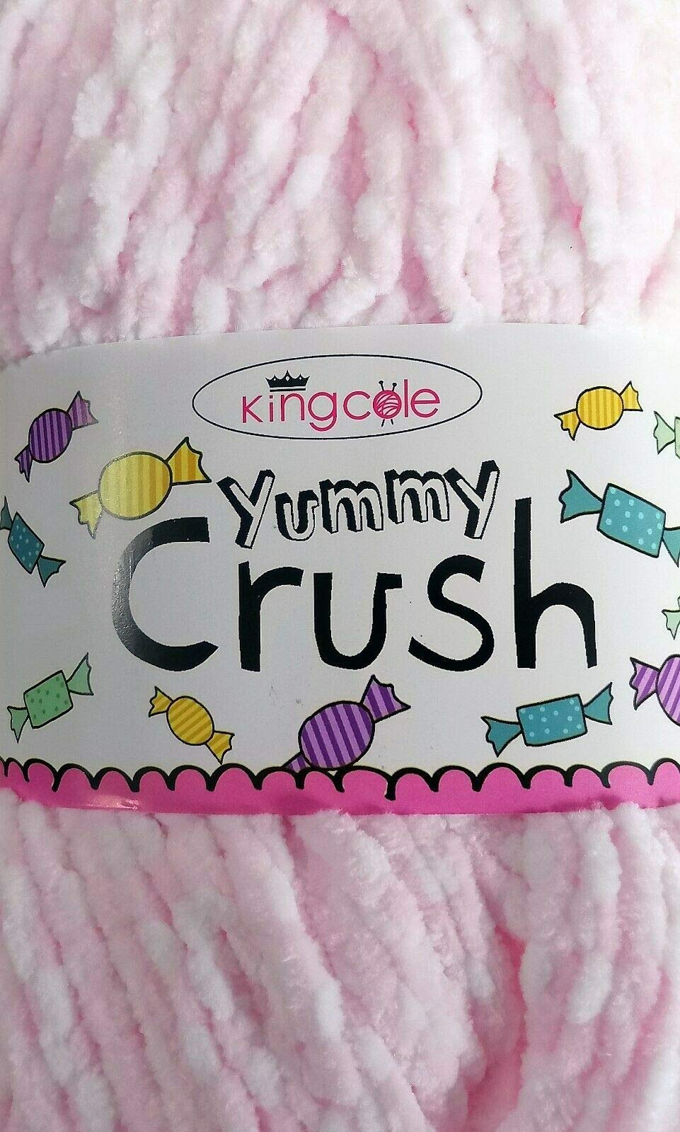 King Cole 1914588 Yummy Crush Bonbon Yarn - 83M, 100g