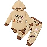 IBTOM CASTLE Baby Boy Clothes Infant Baby Boy Fall Winter Clothing Animal Prined Long Sleeve Hoodie Romper + Long Pants