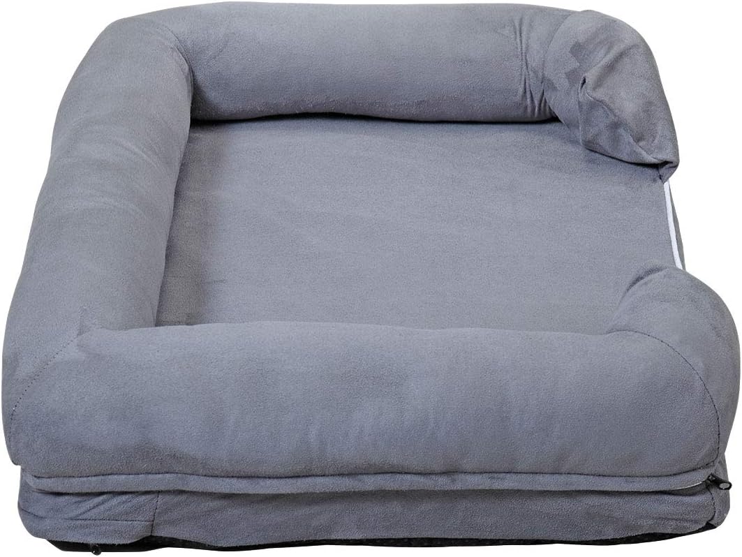 nobrand GMHAHA Pet Dog Bed Lounge Sofa Bed with Memory Foam & Removable Cover for Dogs & Cats Puppy Cushion House (Large 45.5x33.5 inch) : Pet Supplies