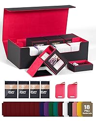 ZLCA MTG Card Storage Box 5 in 1,Large Card Deck