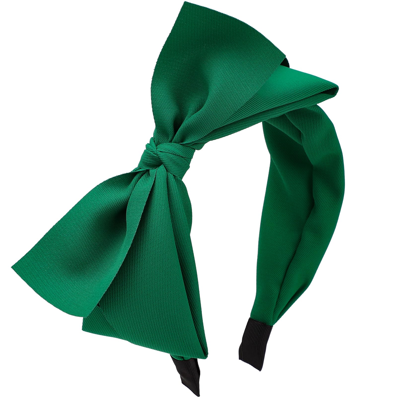 WantGor Big Bowknot Knotted Wide Turban Headbands - Women's Hoop Hair Accessories (Green) — image 1