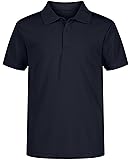 Nautica Boys' School Uniform Short Sleeve Polo
