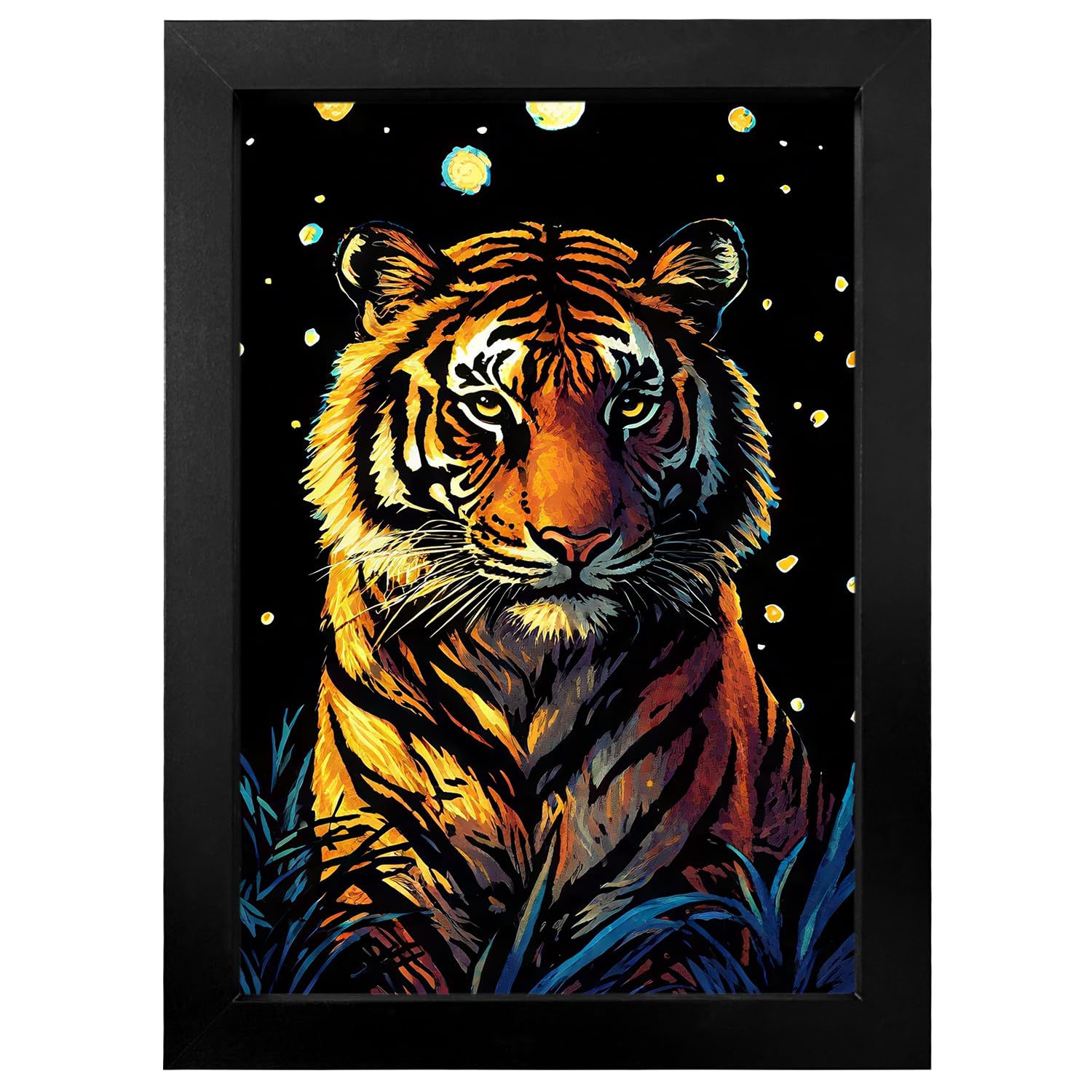 VLYX A4 Scratch Painting Frame - Black Display Board for Home Decor & Creative Gifts