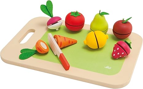 wooden chopping food toy