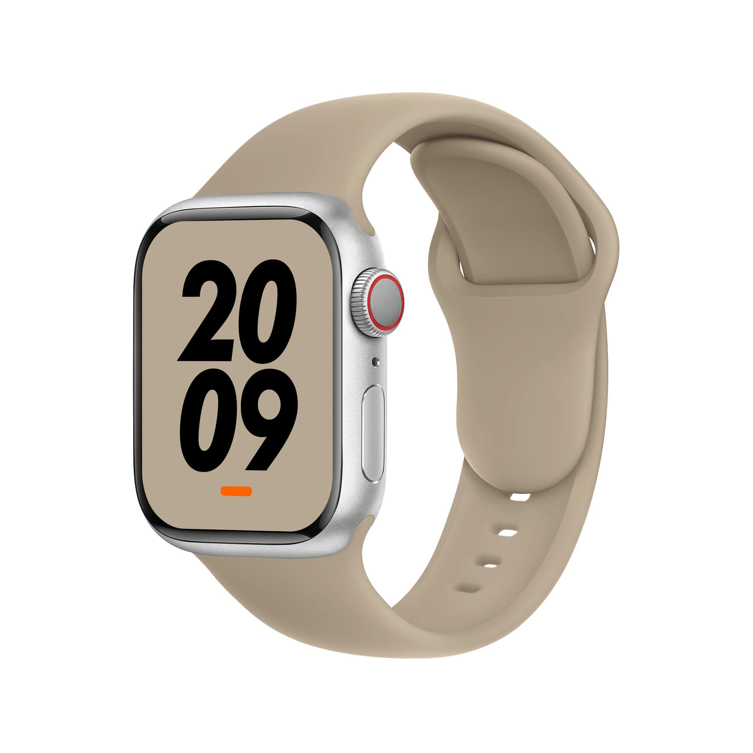 DONEGANI C1A Band for Apple Watch Bands Women Men Se Ultra 2 40mm 44mm 46mm 42mm 45mm 41mm 38mm 49mm Series 11 10 9 8 7 6 5 4 3 iWatch Sport Strap Silicone Travertine