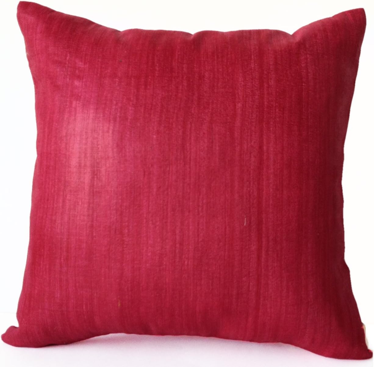 Amazon Com Amore Beaute Red Silk Pillow Cover Marsala Silk