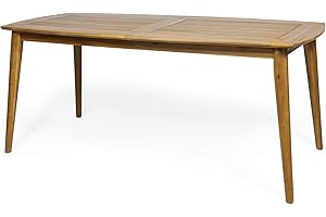 Christopher Knight Home Gwendolyn Outdoor Rustic Acacia Wood Dining Table, Teak