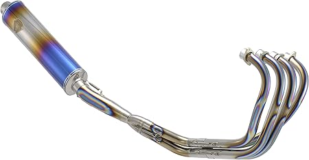 Amazon アールズギア R S Gear フルエキゾーストマフラー ワイバン シングル オーバルドラッグブルー Cb400sf Sb Revo 08 Wh10 01od 車 バイク 車 バイク