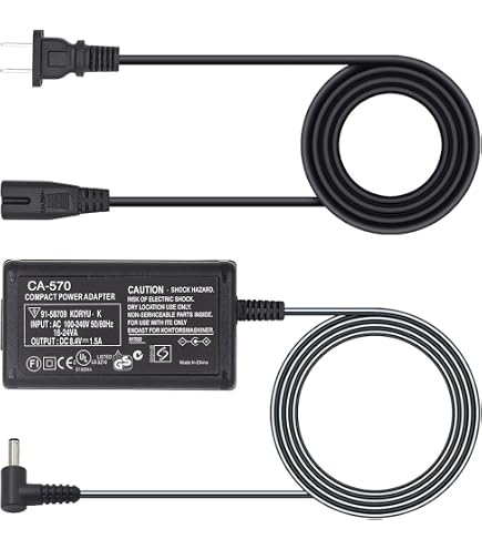 Amazon.com: ZIQIAN CA-570 AC Adapter Charger Compatible with Canon