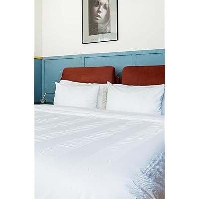 Buy Joosing Duvet Covers Queen Size White Striped Duvet Sets Egyptian Cotton Percale Cotton Seersucker Duvet Cover Set 3pcs 200 Thread Count Online In Kenya B08vygn7db