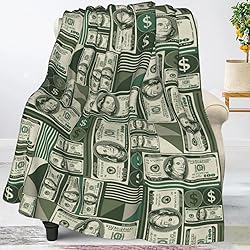 Jbofyee Money Throw Blankets All Season Ultra Soft