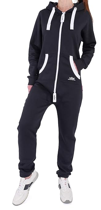 Finchgirl Damen Jumpsuit Jogger Jogging Anzug Trainingsanzug Overall