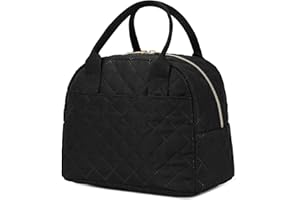 Lunch Bag for Women, Insulated Lunch Box, Reusable Water-Resistant Lunchbox Cooler with Front Pocket, Large Capacity Lunch To