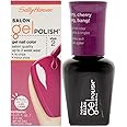 Sally Hansen Salon Gel Polish Nail Lacquer, Cherry, Cherry Bang, Bang, 0.14 Fl Oz