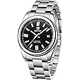 BENYAR 5185 Men's Automatic Watch Stainless Steel Strap Waterproof Luminous Casual Business Sport Analogue Self-Winding Wristwatch Date