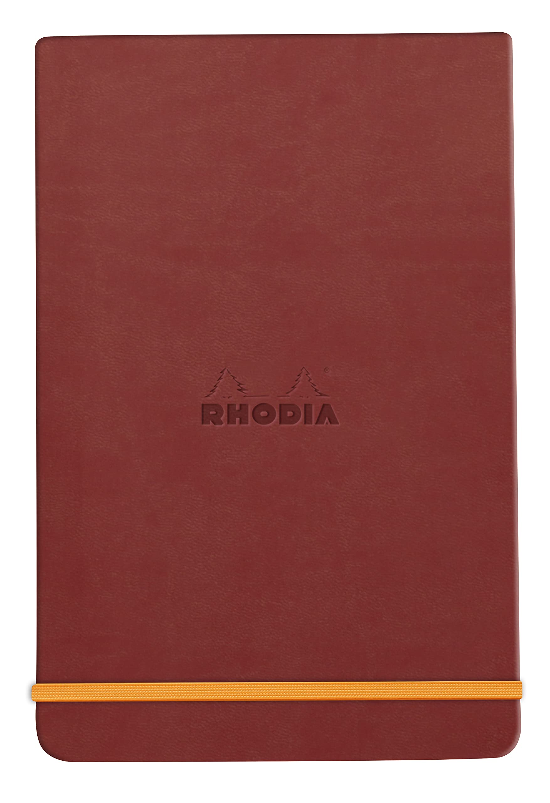 RHODIA 194350C - Hard Notebook Webnotepad Nacarat - A6 - Lined - 192 Detachable Pages - Ivory Clairefontaine Paper 90 g/m - Bookmark, Elastic Closure - Faux Leather Cover - Rhodiarama — image 1