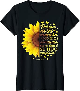 Amazon Com Christian Shirts For Women In Spanish John 3 16 Juan Mom Her Clothing