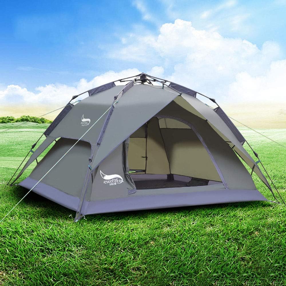 Camping Tent for 3-4 Person Easy Instant Pop Up Tent Automatic Hydraulic Rainproof Tent Outdoor Hunting Hiking Climbing Travel