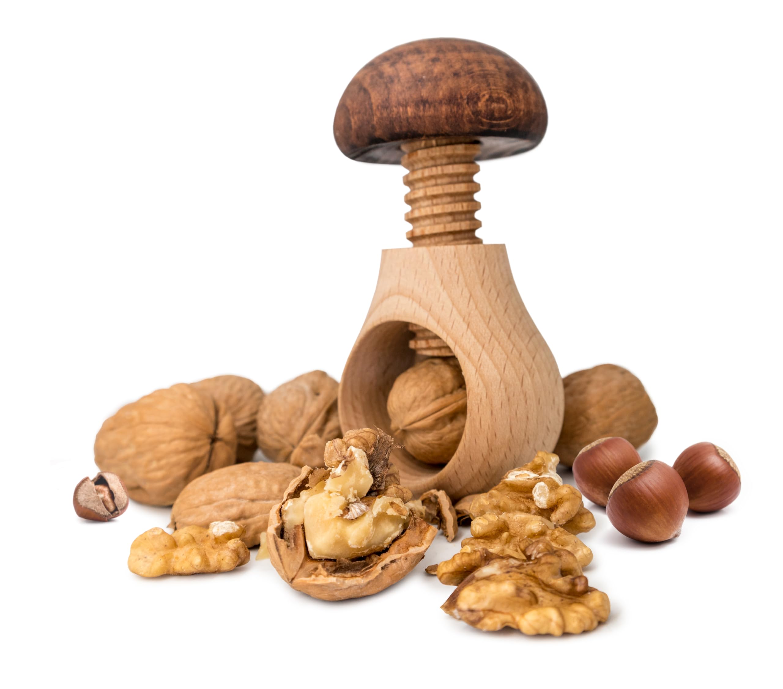 Mushroom-Shaped Nutcracker and Screw Mechanism