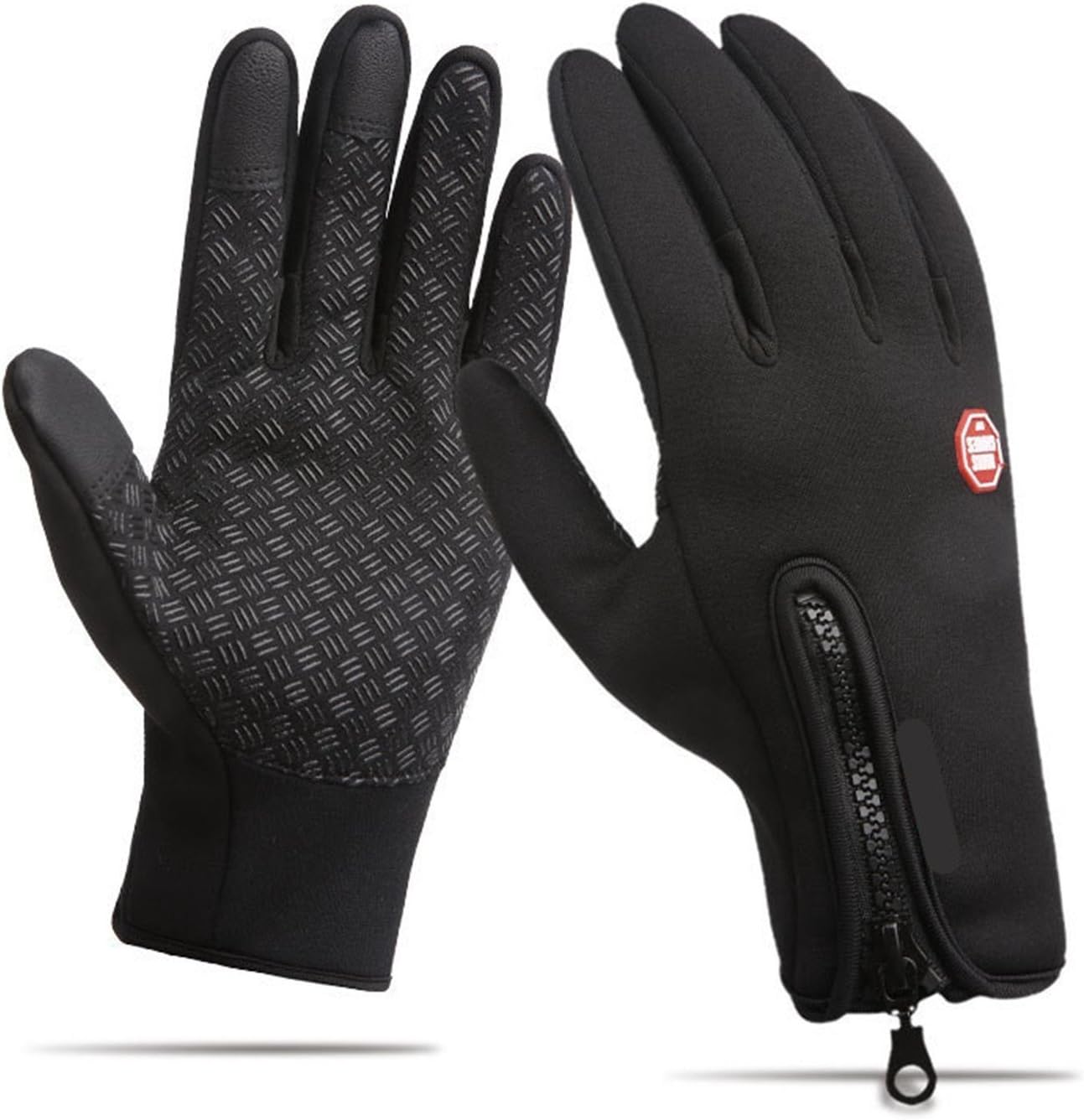 ECOMBOS Cycling Gloves Touch Screen, Waterproof Full Fingers Touchscreen Gloves Cycling Climbing Outdoor Sport TouchScreen For Smartphones