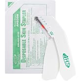 AHS Sterile Skin Stapler, 35 Wide Preloaded Staples, Vet and Medical First Aid Use, for External Use