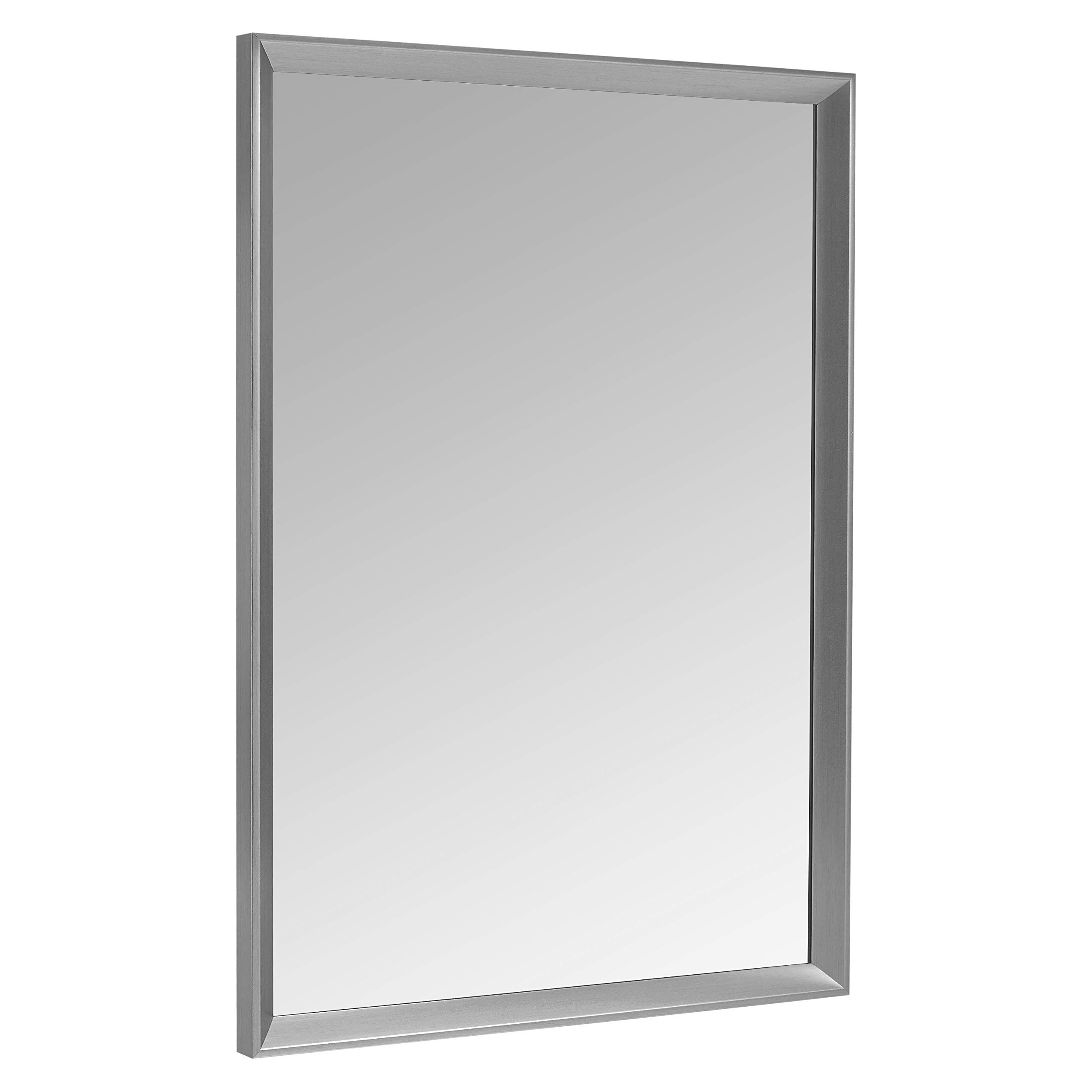 Amazon-Basics-Espejo-para-pared-rectangular-508-x-711-cm-marco-biselado-niquel