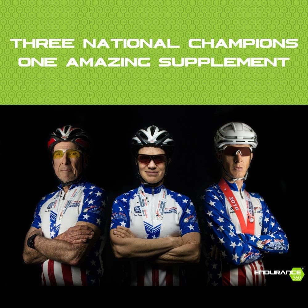 Endurance360 Complete Sports Performance for Runners, Cyclists, Triathletes and Ultra Athletes. Designed for Aerobic Energy, Recovery, Boost Vo2 Max, Muscle Cramp with Electrolytes and Aminos: Health & Personal Care