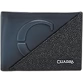 Cuadra, Men's Stingray Leather Wallet Blue and Black
