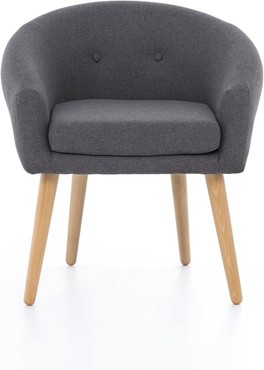 Esszimmer Sessel Grau Stoff