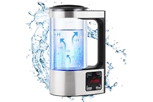 METICULOSO Upgraded 1800 PPB Hydrogen Water Generator with SPE and PEM Technology,Hydrogen Rich Water Machine Unlimite Water Quality
